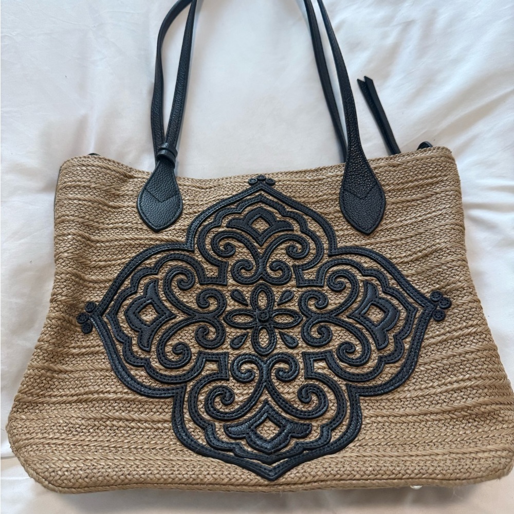 Brighton Black and tan tote